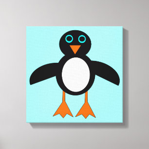 Süßer Pinguin Leinwanddruck