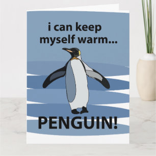 Süßer Pinguin Lustiges Tier  Karte