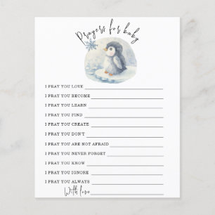 Süßer Pinguin - Partyspiel Gebete für Baby