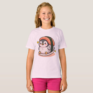 Süßer Pinguin Sushi Kawaii Japanisches Essen  T-Shirt
