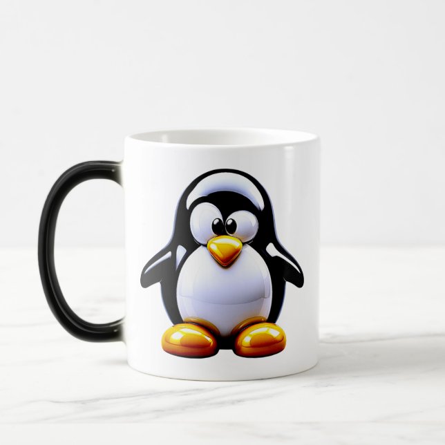 Süßer Pinguin Verwandlungstasse (Links)