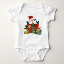 Süßer Pinguin wünscht frohe Weihnachten