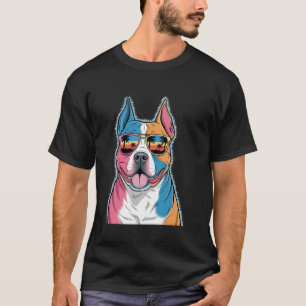 Süßer Pit Bull, Bunte Pit Bulls, Geschenk für Hund T-Shirt