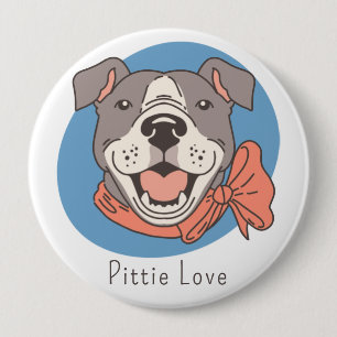 Süßer Pit Bull Button