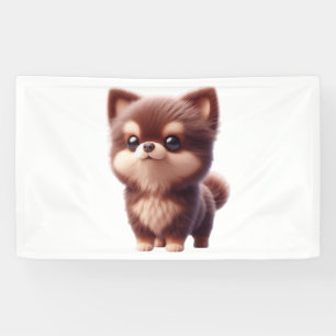 Süßer Pitbull-Bulldogge mit Bandana Lustiger Hunde Banner