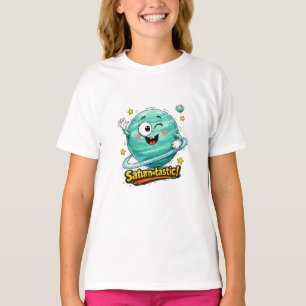 Süßer Planet Erde Charakter T-Shirt