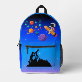 Süßer Planet-Rucksack für Kinder Bedruckter Rucksack