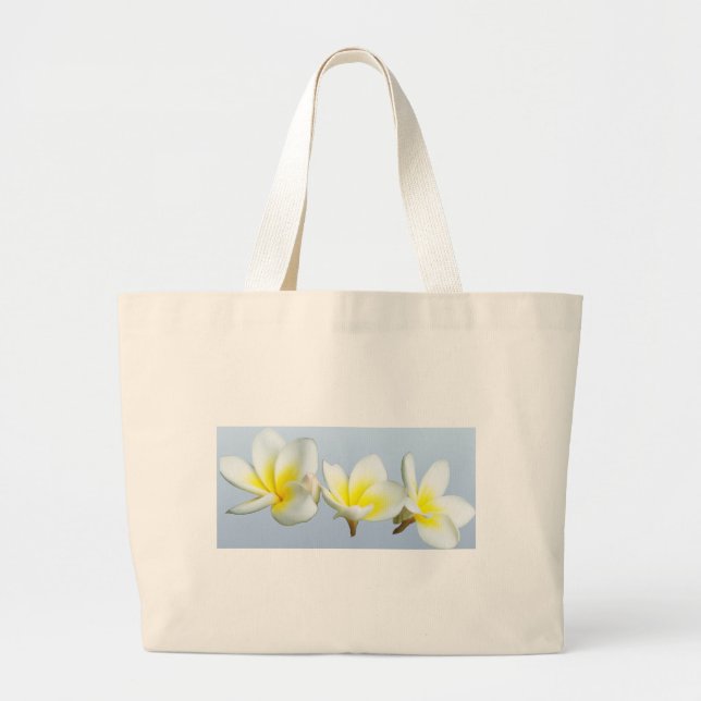 Süßer Plumeria Jumbo Stoffbeutel (Vorne)