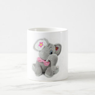 Süßer Plüsch-Elefant Kaffeetasse