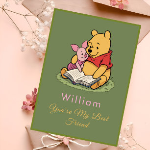 Süßer Pooh und Piglet Karte