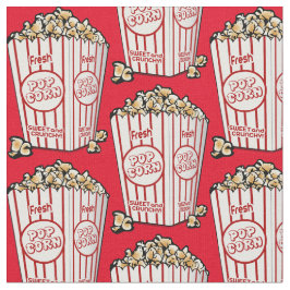 Süßer Popcorn. Pop Art. Küche Rot Stoff