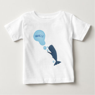 Süßer Pottwal bläst Blasen Cartoon Baby T-shirt