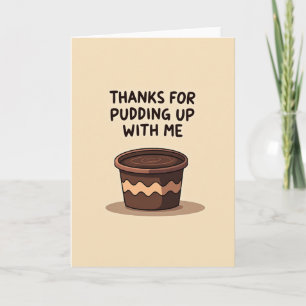 Süßer Pudding Danke Mutter Karte