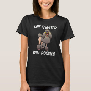 Süßer Pudel für Männer Frauen Pudelbesitzer Hund H T-Shirt