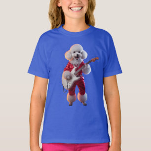 Süßer Pudel Rockstar Kinder T-Shirt
