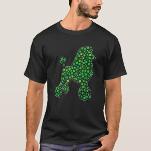 Süßer Pudel Saint Patrick S Tag Hunde Vater Mutter T-Shirt