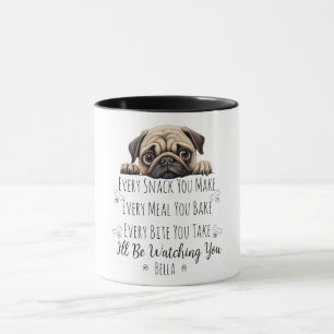 Süßer Pug-Hund Lustig Maßgeschneidert Tasse