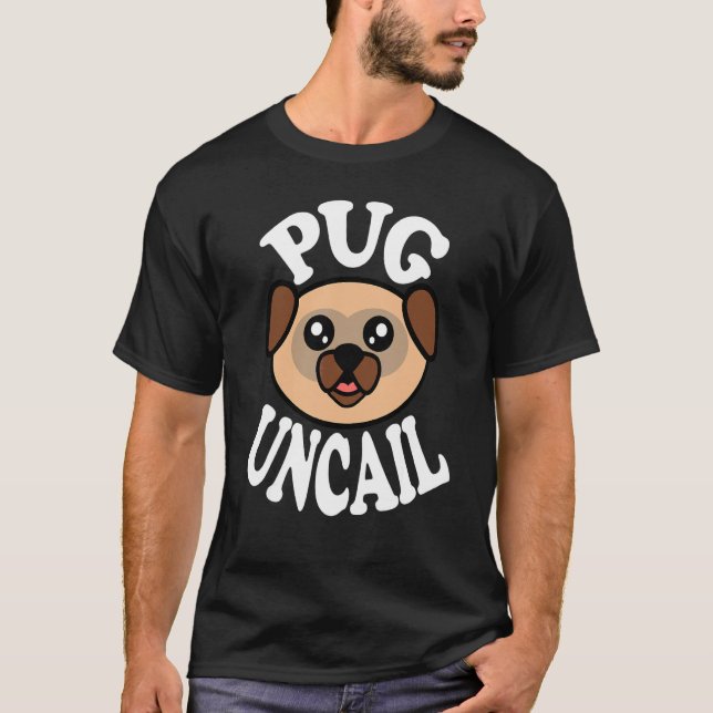 Süßer Pug Unkastriert T-Shirt (Vorderseite)