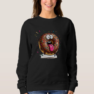 Süßer Pullover mit Schokoladenglasur und Streuseln