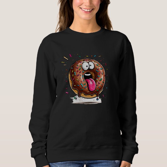 Süßer Pullover mit Schokoladenglasur und Streuseln (Vorderseite)