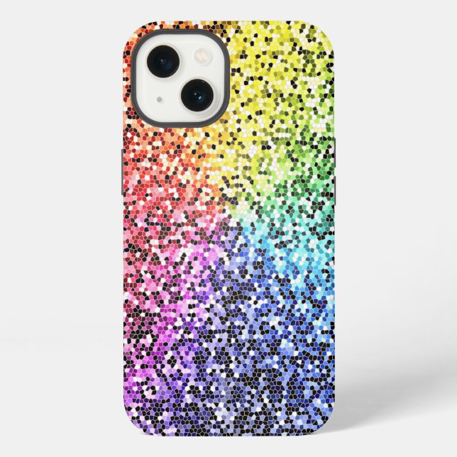 Süßer Regenbogen Glitter Schutz Iphone Hülle,  Hülle (Rückseite)