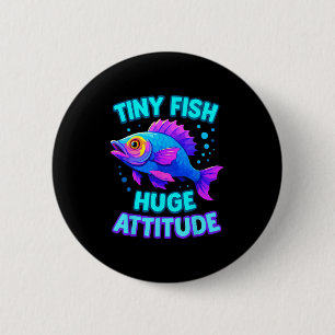 Süßer Regenbogen-Schuppen-Fisch Kawaii Cartoon-Oze Button