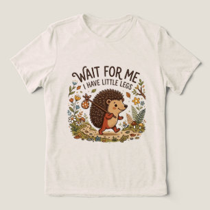 Süßer reisender Igel mit kleinen Beinen Tri-Blend Shirt
