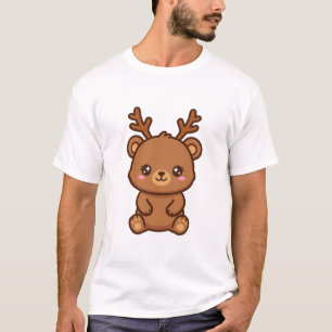 Süßer Rentier-Bär Weihnachten T-Shirt