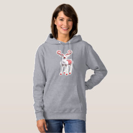 Süßer Rentier mit Zuckerrohr Hoodie