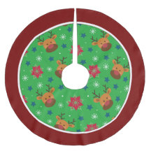 Süßer Rentier- und Schneeflocken-Weihnachtsbaum-Un
