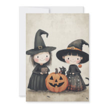 Süßer Retro Vintage Halloween Kinder Streich oder