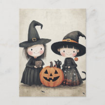 Süßer Retro Vintage Halloween Kinder Streich oder