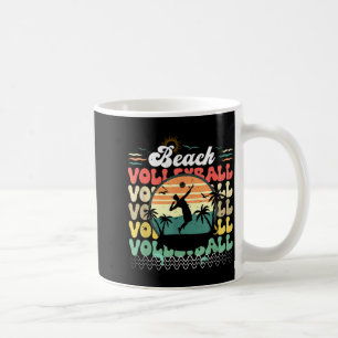 Süßer Retro-Vintage-Hawaii-Strand-Volleyball-Sonne Kaffeetasse