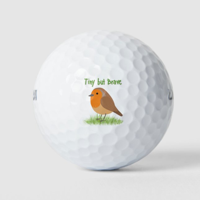 Süßer Robin-Vogel-Golfball Golfball (Vorderseite)