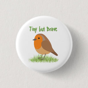 Süßer Robin-Vogel-Magnet Button