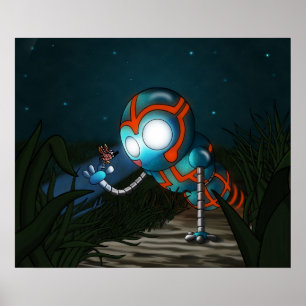 Süßer Roboter Poster