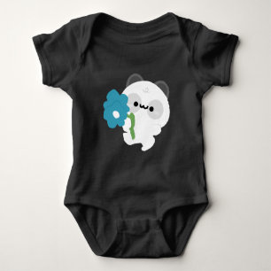 Süßer romantischer Panda Baby Strampler