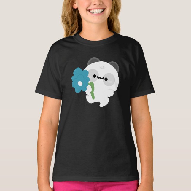 Süßer romantischer Panda T-Shirt (Vorderseite)