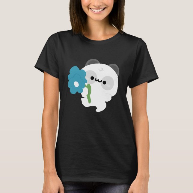 Süßer romantischer Panda T-Shirt (Vorderseite)