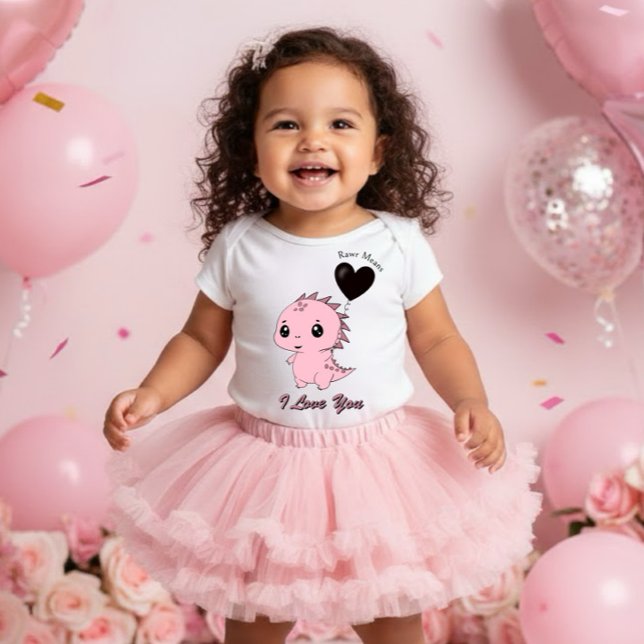 Süßer Rosa Dinosaurier Baby Strampler (Von Creator hochgeladen)