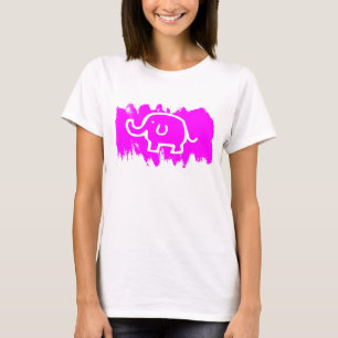 Süßer Rosa Elefant T-Shirt