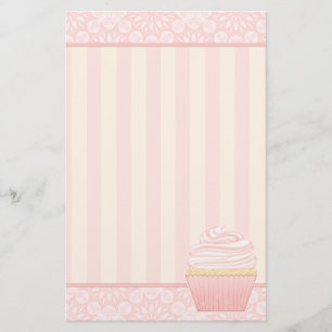 Süßer rosa eleganter kleiner Kuchen Briefpapier