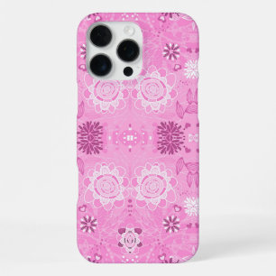Süßer rosa exquisiter handgemalter Musterhintergru iPhone 16 Pro Max Hülle