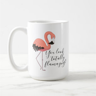Süßer Rosa Flamingo Lustiger Total Flamazing Text Kaffeetasse