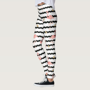 Süßer Rosa Flamingo Nahtloses Muster Leggings