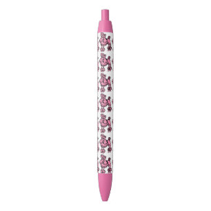 Süßer Rosa Französischer Pudel Retro-Schreibstift- Kugelschreiber