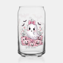 Süßer Rosa-Geist-Halloween-Tasche mit individuelle