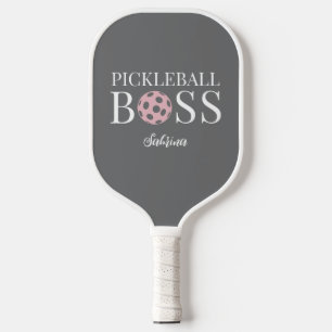 Süßer Rosa Grauer Pickleball Chef Schläger