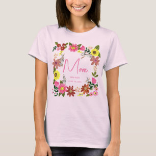 Süßer rosa Kaninchen-Hase-Mama-Birthday-Party T-Shirt