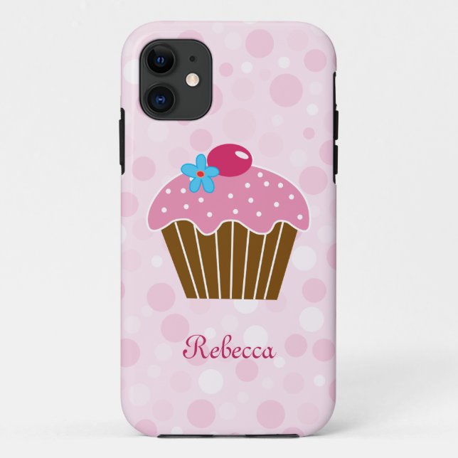 Süßer rosa kleiner Kuchen Case-Mate iPhone Hülle (Rückseite)